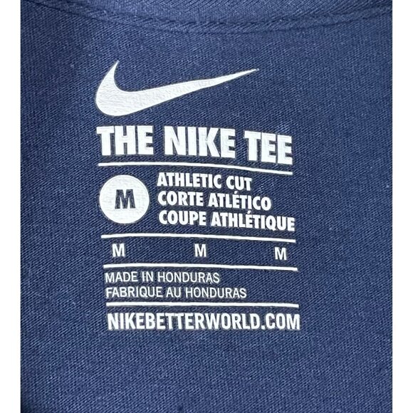 NWT Nike Women's Fresno State Short Sleeve Crewneck Tee Navy Size M Medium - Picture 3 of 6